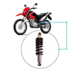 Amortecedor Bros 125 150 160 XRE 190 S/ Regulagem