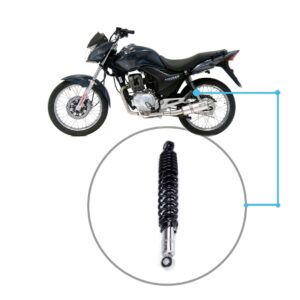 Amortecedor Moto Traseiro CG Titan 125 Fan 125 S/ Regulagem