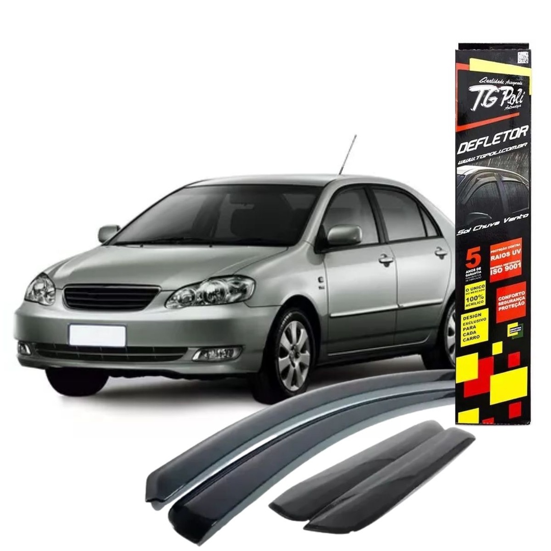 Calha Chuva Defletor Corolla Sedan 2003/2007 4 Portas