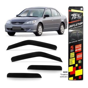 Calha Chuva Defletor Honda Civic 2001/2006 4 Portas