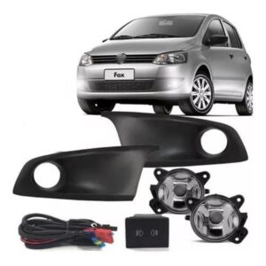 Kit Farol De Milha C/moldura Fox 2010 2011 2012 2013