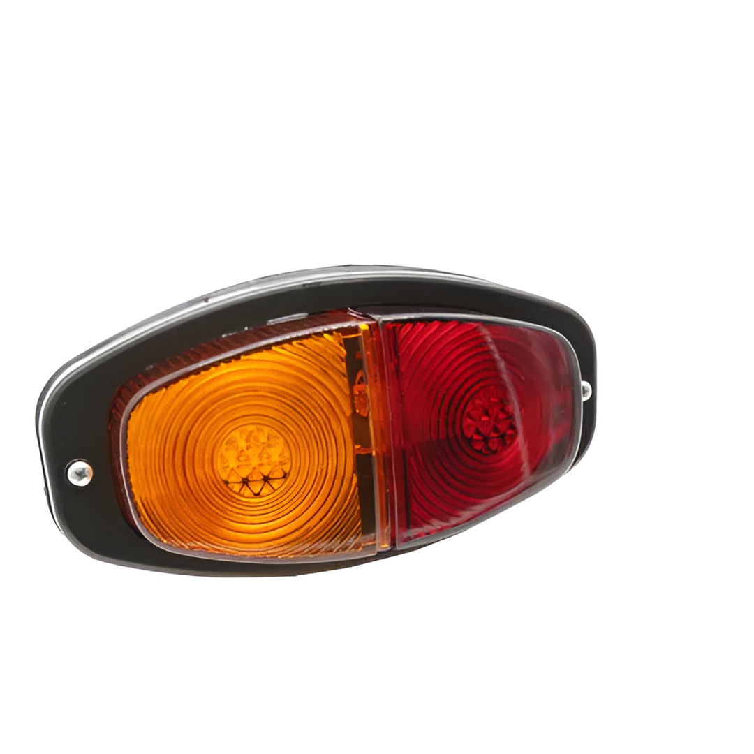 LANTERNA PARACHOQUE DIREITO COM LED COM ARO PRETO UNIVERSAL