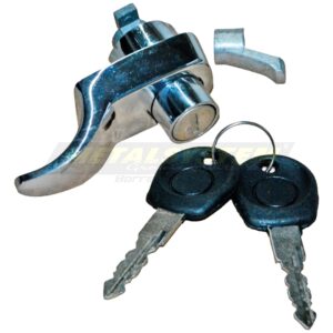 Macaneta Externa Tampa Motor Brasilia Cromado C/ Chave 73/81