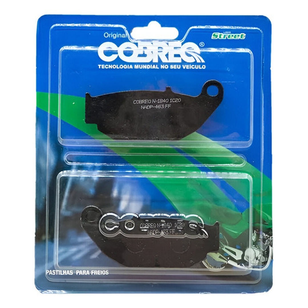 Pastilha Freio Traseiro Cb250f Twister Bros160 Xre190 N1840