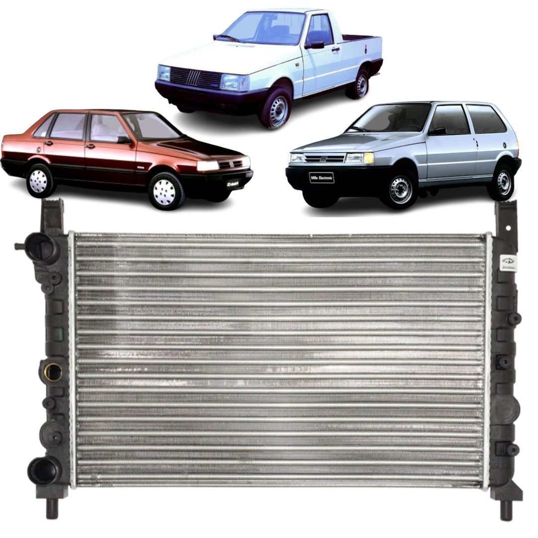 Radiador Uno Fiorino Premio 1990/2000 Com Ar S/Reservatório