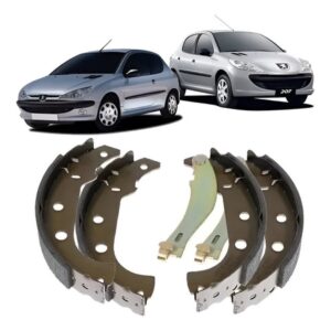 Sapata Lona De Freio Traseiro Peugeot 206 98/... 207 09/...