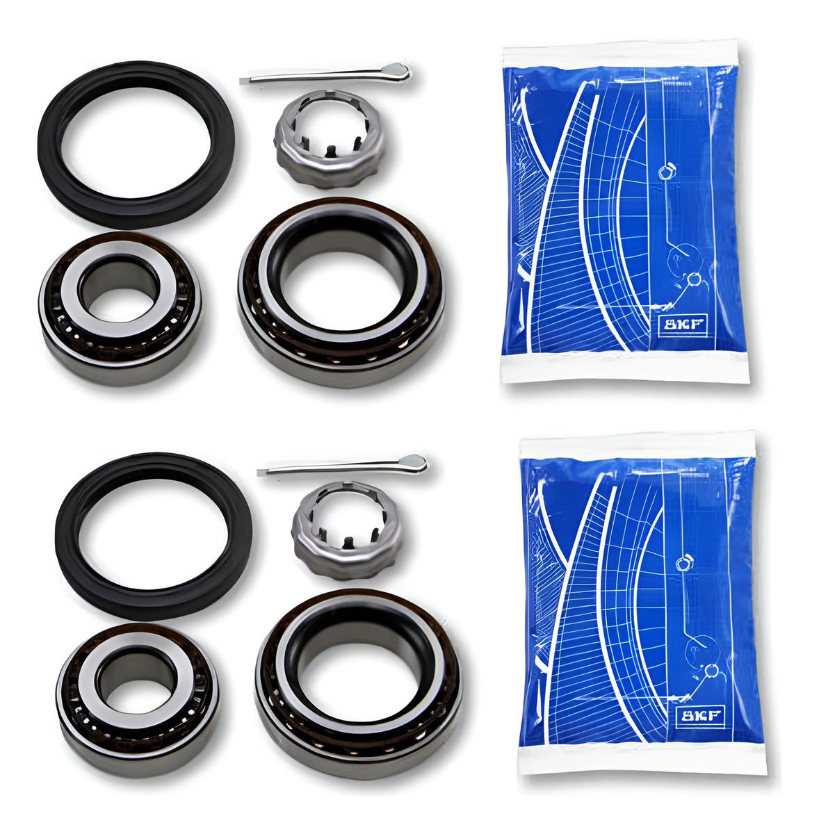 Kit Rolamento Roda Traseira VW Gol G1 G2 G3 G4 Parati Voyage - Imagem 3